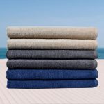 843 Πετσέτα Παραλίας 100% Cotton Grey – Blue – Beige